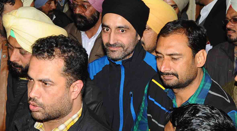 Punjab Police Arrests former Punjab CM Beant Singh assassin and deported top Khalistan Tiger Force (KTF) terrorist Jagtar Singh Tara from Thailand and produced at  court  in Patiala on Saturday, January 17 2015. (Source: Express photo by Harmeet Sodhi)