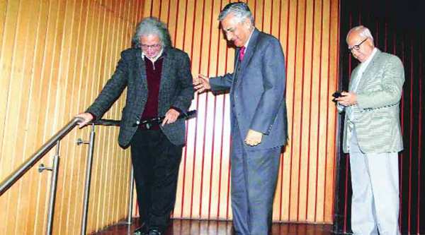 (From left) Upendra Baxi, Justice T S Thakur and Aftab Alam in New Delhi on Wednesday. (Express Photo by: Prem Nath Pandey)