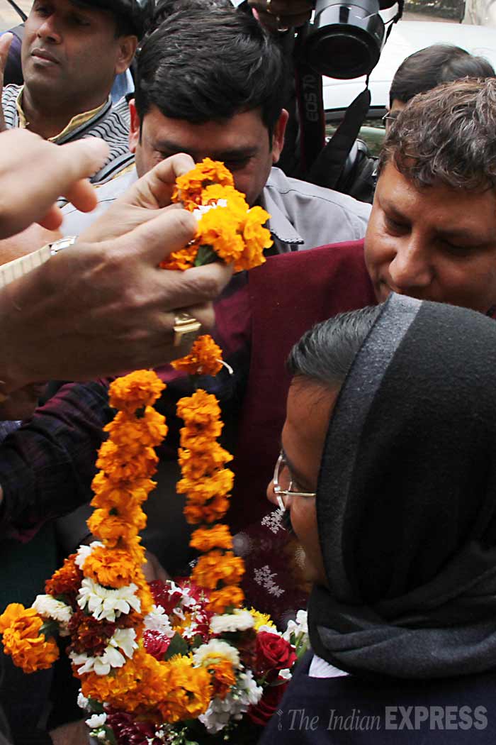 Arvind Kejriwal, Delhi CM, Delhi CM Arvind Kejriwal, Kejriwal Delhi CM, Second term Kejriwal, AAP, Kejriwal first day, mufflerman Kejriwal