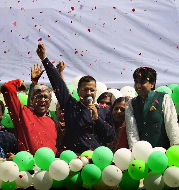 Aam aadmi party, arvind kejriwal win, AAP arvind kejriwal, Arvind kejriwal, AAP win, delhi assembly elections, delhi assembly polls, delhi polls, delhi chief minister, delhi CM, delhi news, indian express