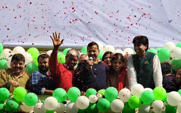 Aam aadmi party, arvind kejriwal win, AAP arvind kejriwal, Arvind kejriwal, AAP win, delhi assembly elections, delhi assembly polls, delhi polls, delhi chief minister, delhi CM, delhi news, indian express