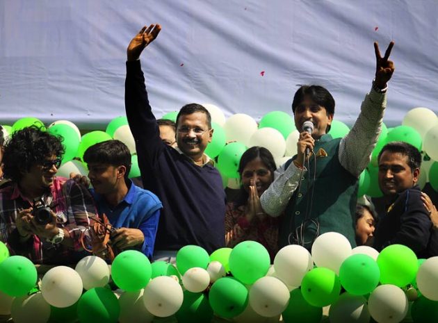 Aam aadmi party, arvind kejriwal win, AAP arvind kejriwal, Arvind kejriwal, AAP win, delhi assembly elections, delhi assembly polls, delhi polls, delhi chief minister, delhi CM, delhi news, indian express