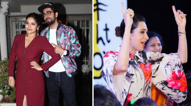 ayushmann khurrana, karisma kapoor, bhumi pednekar, dum laga ke haisha