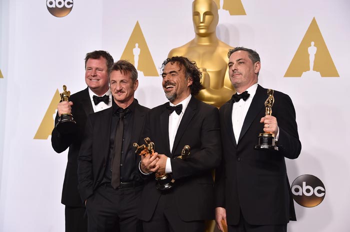 oscars winner list, James W. Skotchdopole, Sean Penn, Alejandro Gonzalez Inarritu