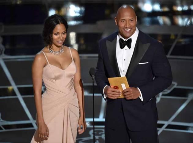Dwayne Johnson, zoe saldana