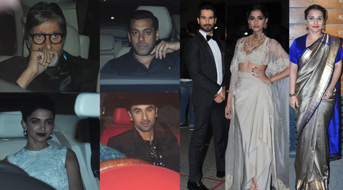filmfare awards, amitabh bachchan, salman khan, khajol, shraddha kapoor, shahid kapoor, sonam kapoor, vidya balan