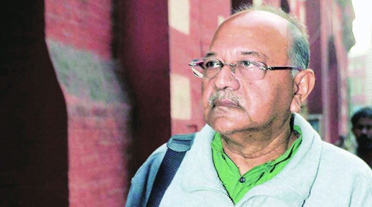 Rajat Majumdar after his release from jail on Wednesday. (Source: PTI)