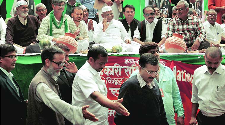 Arvind Kejriwal, Anna Hazare, Kejriwal Anna Hazare, Farmers protest, 