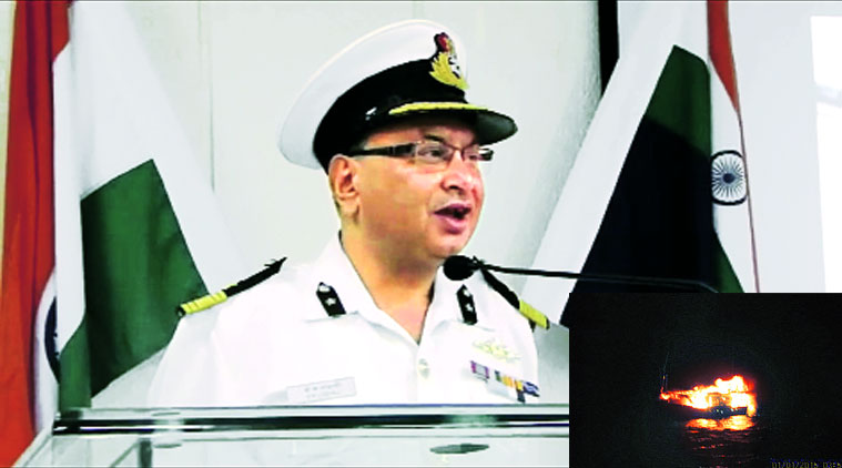 Pakistan boat, Pak boat, Coast Guard DIG Loshali