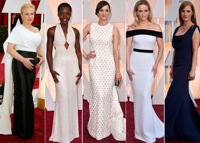 Patricia Arquette, Lupita Nyong'o, Marion Cotillard, Jessica Chastain, Oscars 2015, Oscars Awards 2015, Academy Awards, 87th Academy Awards