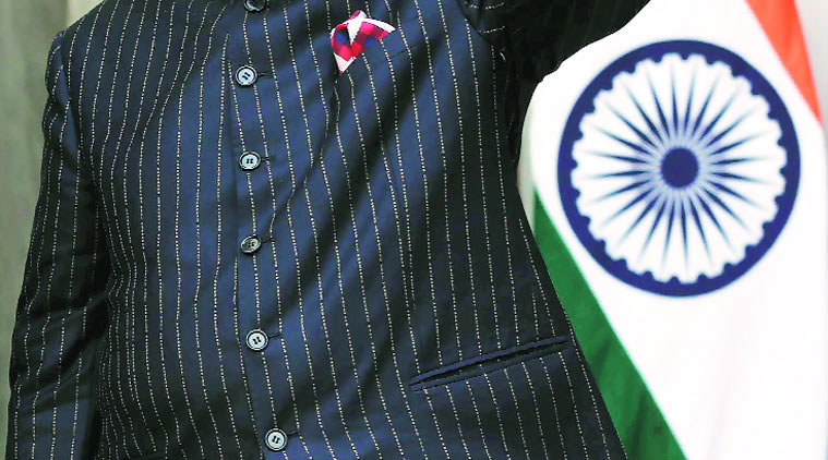 Narendra Modi, Modi suit, Modi monogram suit, Narendra Modi Monogram suit
