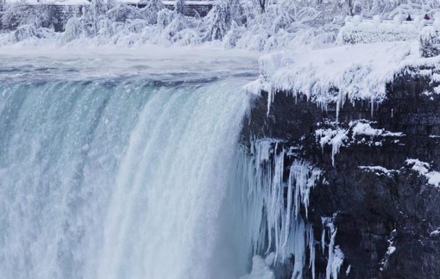 Niagara Falls Frozen, Niagara Falls, Frozen, canada nigara falls, weather news, indian express