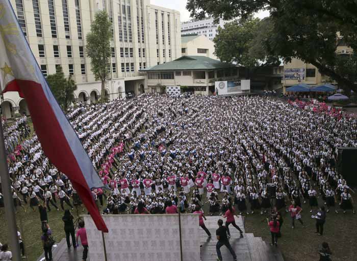 One Billion Rising, Philippines, One Billion Rising Philippines, violence against women, violence against children, women safety, children safety, domestic violence, sexual assault, trafficking, cyber pornography, kidnapping, women, children, Nigerian schoolgirls kidnapped, Islamic militants, women news, world news, indian express