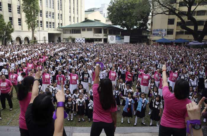 One Billion Rising, Philippines, One Billion Rising Philippines, violence against women, violence against children, women safety, children safety, domestic violence, sexual assault, trafficking, cyber pornography, kidnapping, women, children, Nigerian schoolgirls kidnapped, Islamic militants, women news, world news, indian express