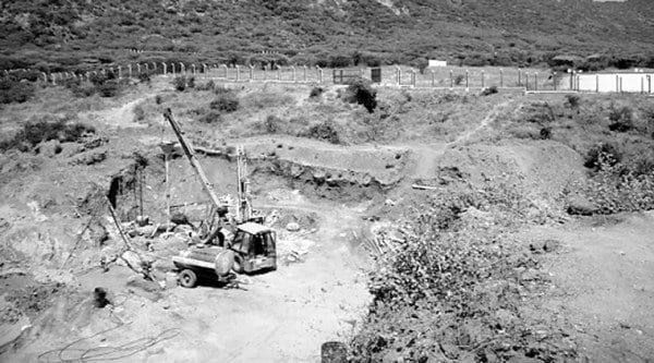 At the Bodi West hills in Theni district, the site for the  neutrino observatory.