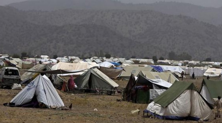 A general view of a refugee camp for displaced Pakistanis in Khost province July 2, 2014. (Source: Reuters)