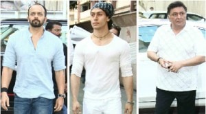 Tiger Shroff, Rohit Shetty, Rishi Kapoor at prayer meet of Danny Denzongpa’s manager
