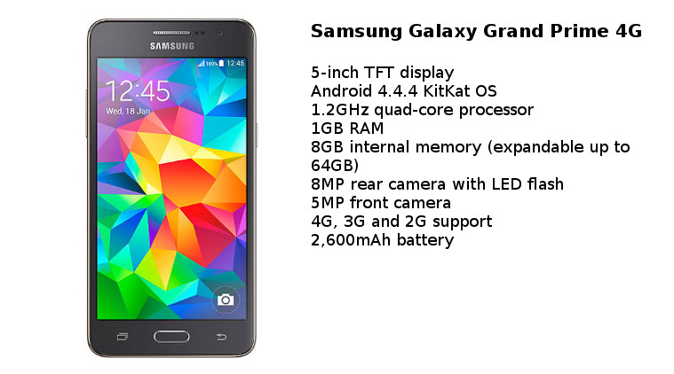 Samsung Galaxy Grand Prime 4G, Samsung Galaxy Grand Prime 4G specs, Samsung Galaxy Grand Prime 4G price, Samsung Galaxy Grand Prime 4G launch