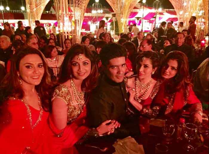 Hinduja wedding, Manish Malhotra, Sophie Choudry, Preity Zinta, Raveena Tandon, Shilpa Shetty