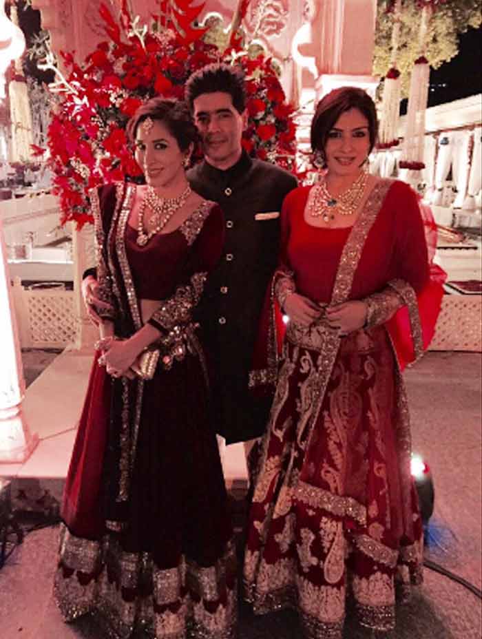 Hinduja wedding, Raveena Tandon, Sophie Choudry