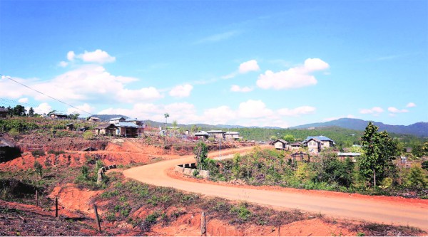 The new main road runs through the village.