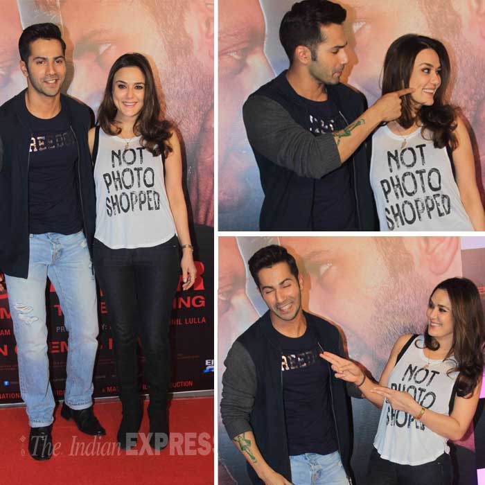 varun dhawan, preity zinta