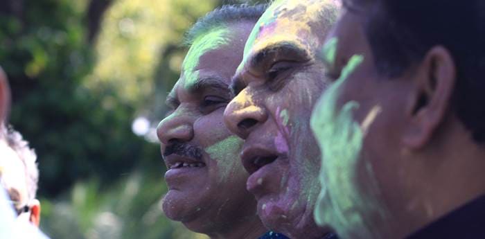 Holi, festival, Holi festival, Indian festival of colours, colourful festival, BJP, Bharatiya Janata Party, Jagdambika Pal, TMC, Saugata Roy, Mukul Roy, JP, Jagdambika Pal, Hema Malini, Rajiv Pratap Ruddy, Saugata Roy, Kirron Kher, Shakshi Maharaj, Parliament house, Holi festival, Festivals, Holi news, India news, News