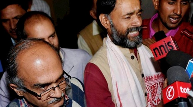 Yogendra Yadav, Prashant Bhushan