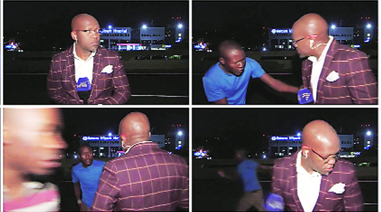 Caught On Tape South African Tv Reporter Is Mugged On Camera 