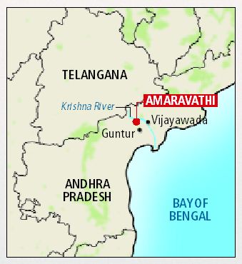 Vijayawada In India Map Andhra Pradesh Government Mulls Crowdfunding To Develop New Capital  Amaravathi | India News,The Indian Express