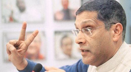 Arvind Subramanian, Arvind Subramanian on GST, GST, Economic Survey, demonetisation, india inflation, Subramanian on inflation, indian express news