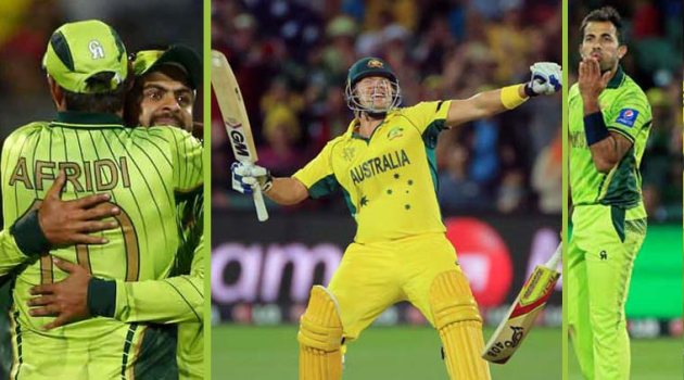 Pakistan vs Australia, Australia vs Pakistan, Pak vs Aus, Aus vs Pak, World Cup 2015, Cricket World Cup 2015, Shane Watson, Wahab Riaz, Sports, Cricket, Sports, Cricket news , Sports news