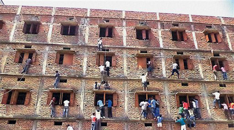 While 272 students were rusticated for cheating on the opening day of the exams on March 17 across the state, another 243 met the same fate on March 18. (Source: PTI)