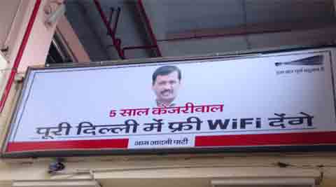 wifi, free wifi, delhi free wifi, aap free wifi, arvind kejriwal, aap, aam aadmi party, aap news, wifi news, adarsh shastri news, delhi news