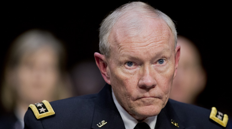 Joint Chiefs Chairman Gen. Martin Dempsey testifies on Capitol Hill in Washington, Tuesday, March 3, 2015. (Source: AP)