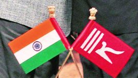 J &K, J&K flag, India flag, BJP, India flag & J&K flag, M A Bukhari, India news, nation news, national news