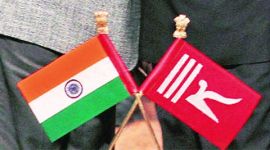 J &K, J&K flag, India flag, BJP, India flag & J&K flag, M A Bukhari, India news, nation news, national news