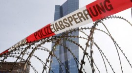Germany, Frankfurt protest, germany protest, Europe Central Bank, Europe central bank headquarters, germany economy, europe economy, world news