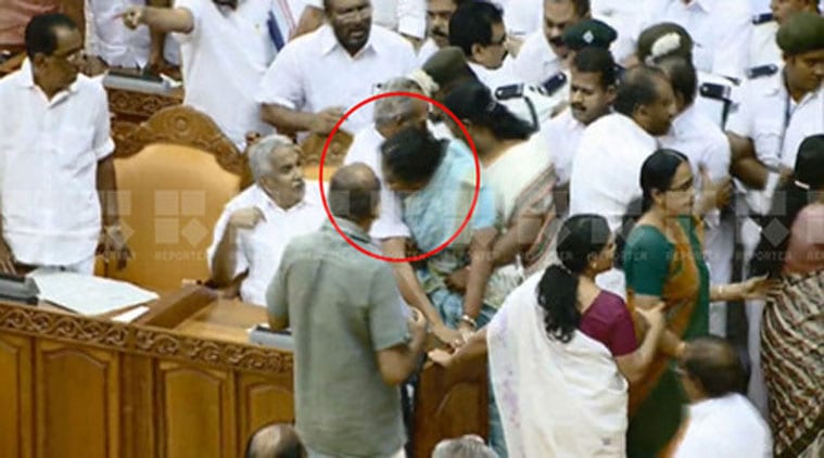kerala, kerala assembly, kerala biting, kerala assembly biting, jameela prakasam, sivadasan nair