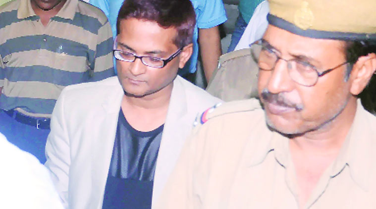 Gautam Kundu after his arrest on Wednesday.