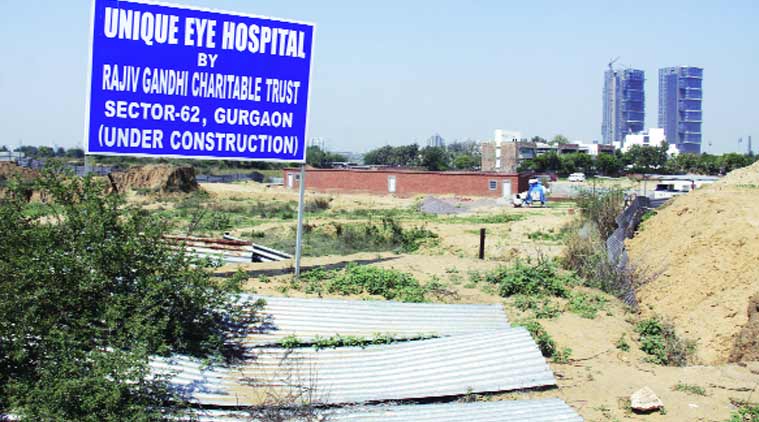rajiv gandhi charitable trust, rgct, land rgct, rajiv gandhi trust land, gurgaon village, gurgaon village land, gurgaon news