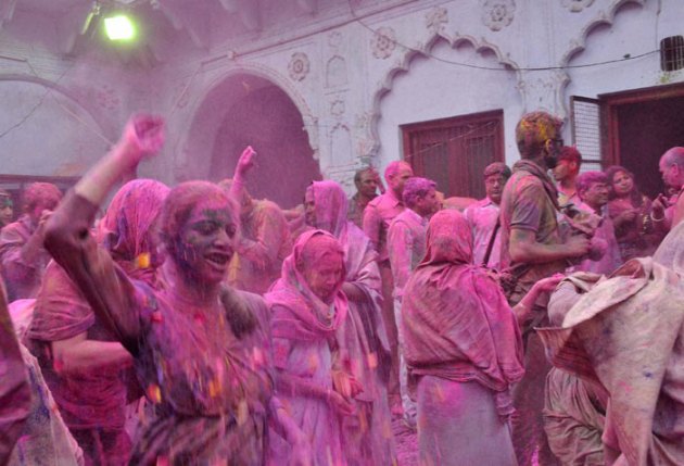 Holi, Holi celebrations, Vrindavan Holi