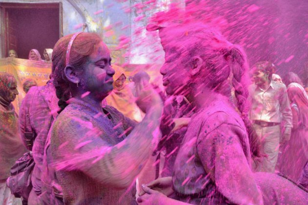 Holi, Holi celebrations, Vrindavan Holi