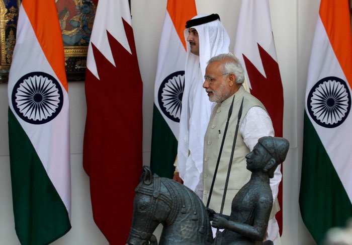 Prime Minister Narendra Modi, Sheikh Tamim Bin Hamad Al-Thani