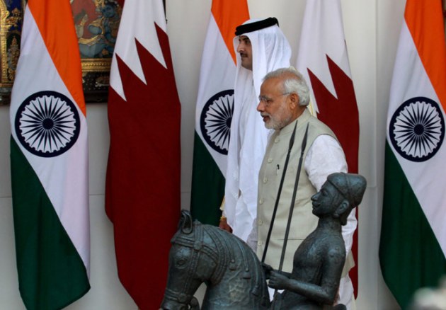 Prime Minister Narendra Modi, Sheikh Tamim Bin Hamad Al-Thani