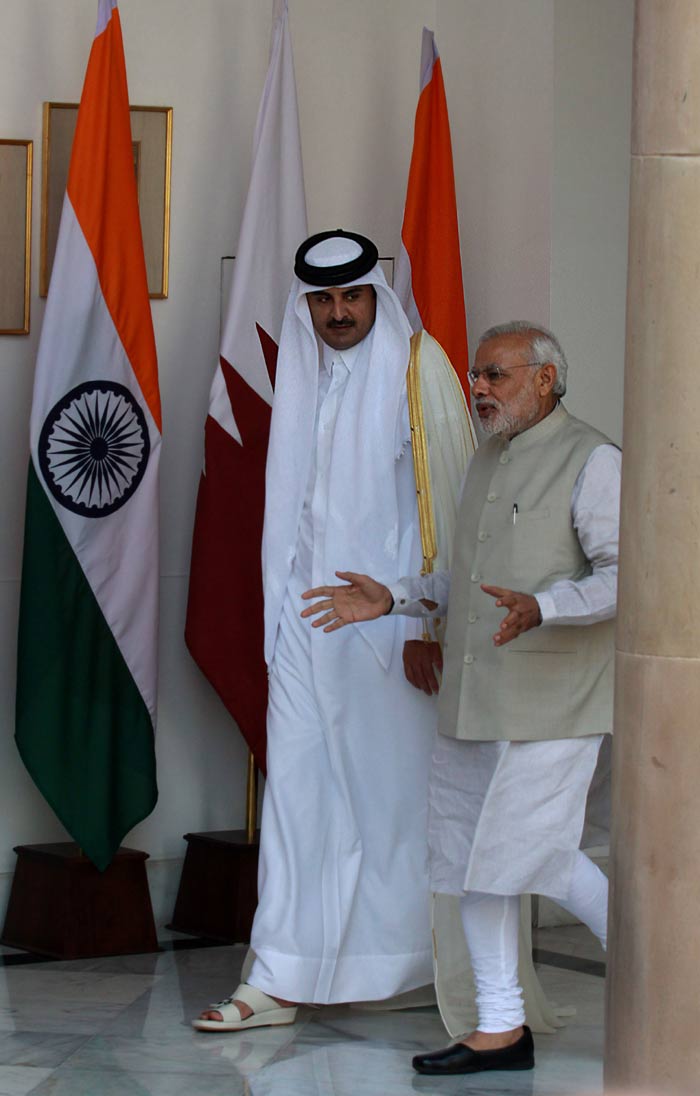 Prime Minister Narendra Modi, Sheikh Tamim Bin Hamad Al-Thani