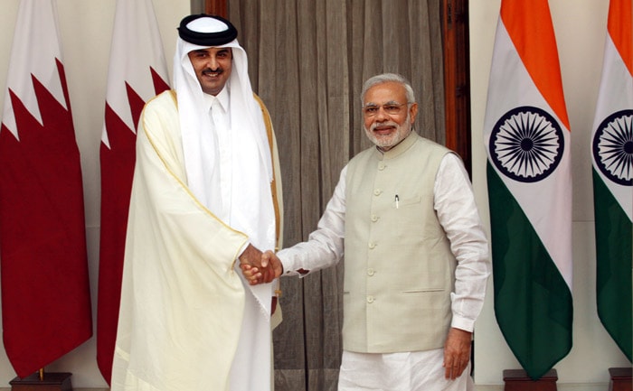 Prime Minister Narendra Modi, Sheikh Tamim Bin Hamad Al-Thani