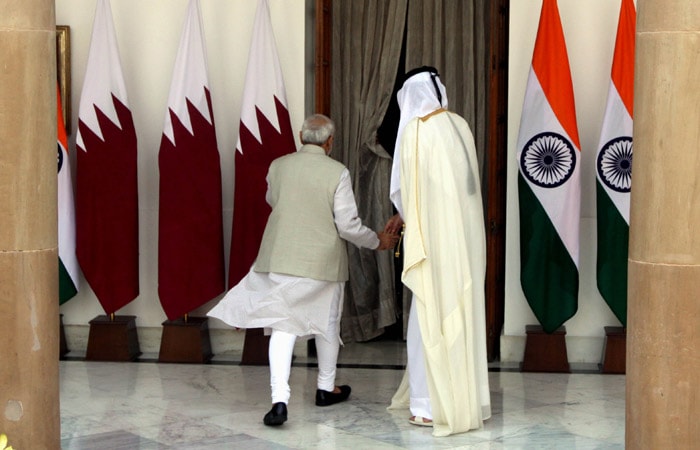 Prime Minister Narendra Modi, Sheikh Tamim Bin Hamad Al-Thani