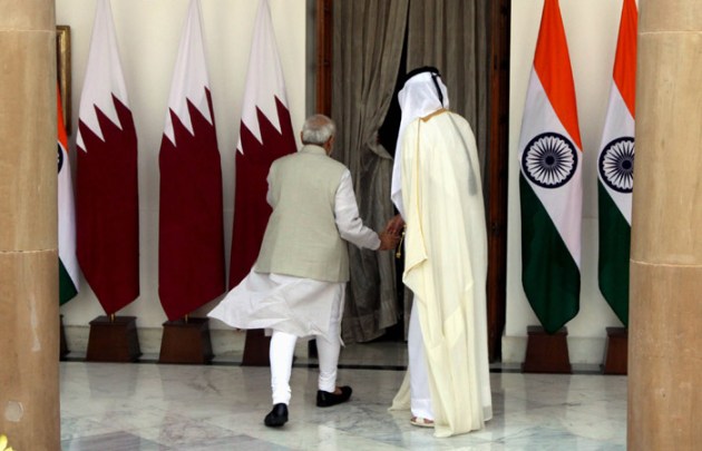 Prime Minister Narendra Modi, Sheikh Tamim Bin Hamad Al-Thani