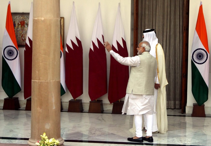 Prime Minister Narendra Modi, Sheikh Tamim Bin Hamad Al-Thani